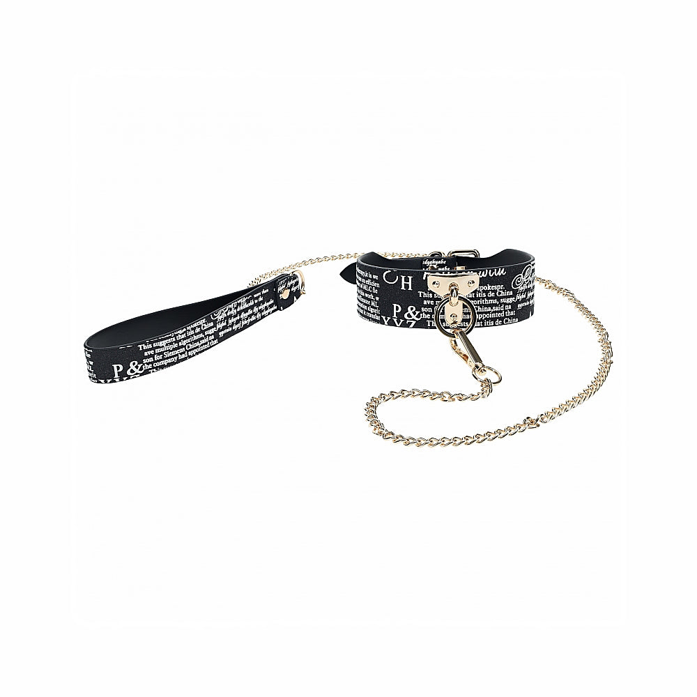 OUCH! INTERNATIONAL NEW YORK COLLECTION COLLAR WITH LEASH