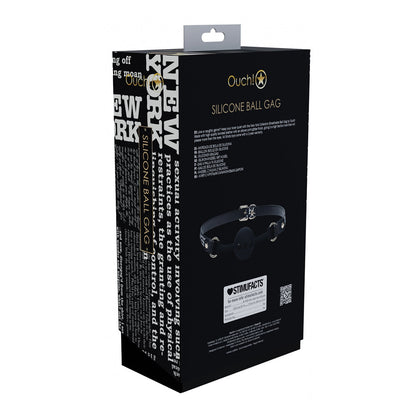 OUCH! INTERNATIONAL NEW YORK COLLECTION SILICONE BALL GAG