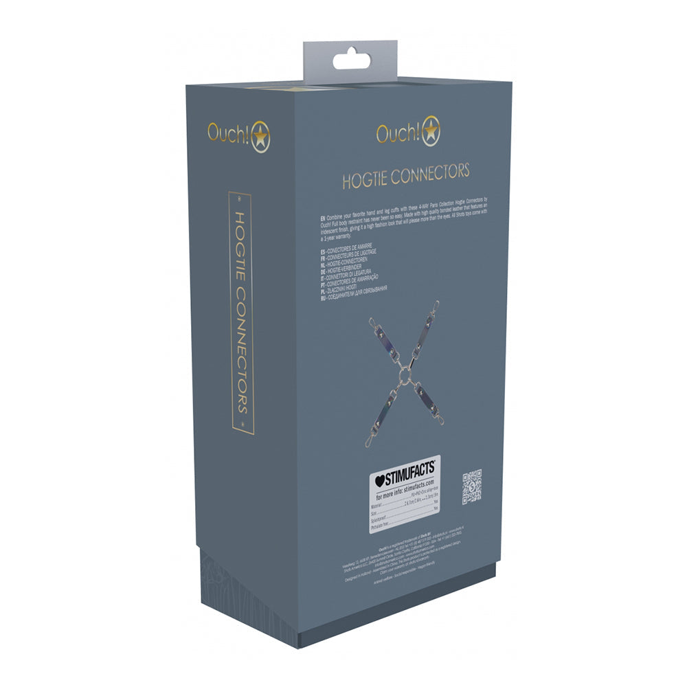 OUCH! INTERNATIONAL PARIS COLLECTION HOGTIE CONNECTORS BLACK