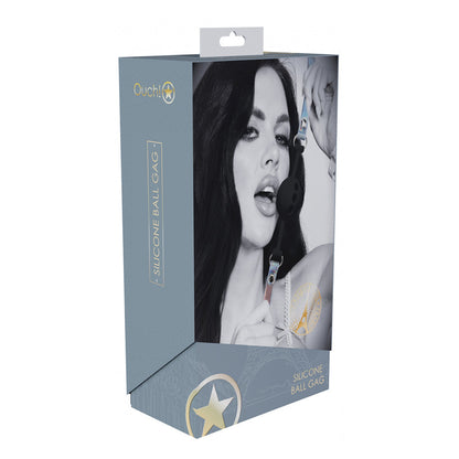 OUCH! INTERNATIONAL PARIS COLLECTION SILICONE BALL GAG BLACK