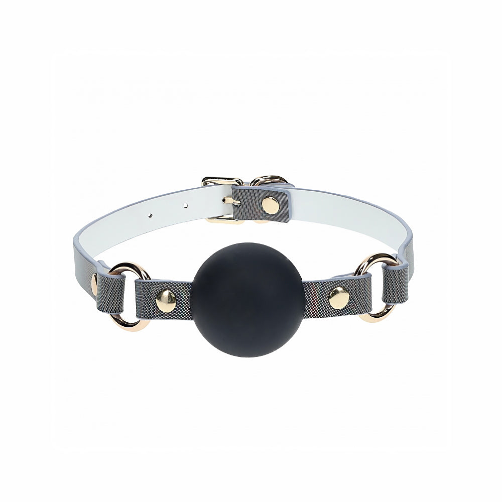 OUCH! INTERNATIONAL PARIS COLLECTION SILICONE BALL GAG BLACK