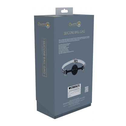 OUCH! INTERNATIONAL PARIS COLLECTION SILICONE BALL GAG BLACK