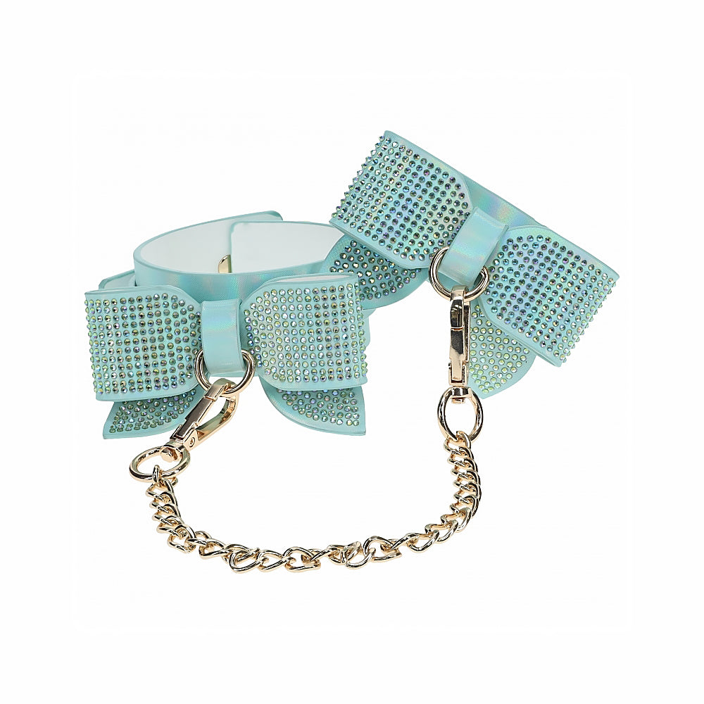 OUCH! INTERNATIONAL PARIS COLLECTION LEG CUFFS BLUE
