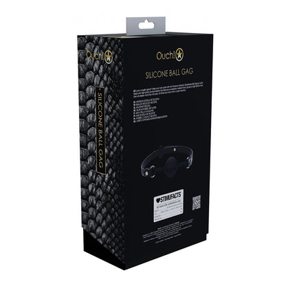 OUCH! INTERNATIONAL FLORENCE COLLECTION SILICONE BALL GAG BLACK