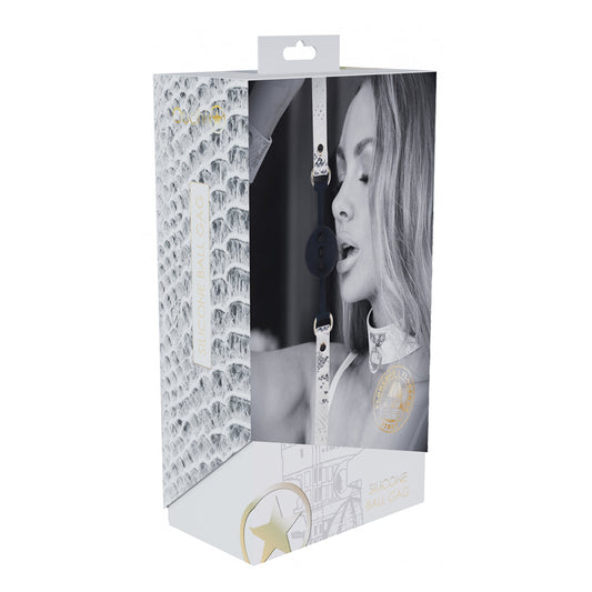OUCH! INTERNATIONAL FLORENCE COLLECTION SILICONE BALL GAG WHITE