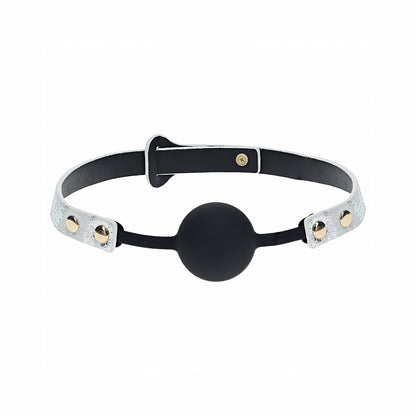 OUCH! INTERNATIONAL FLORENCE COLLECTION SILICONE BALL GAG WHITE