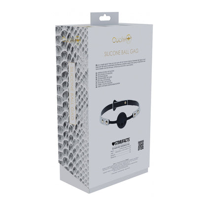 OUCH! INTERNATIONAL FLORENCE COLLECTION SILICONE BALL GAG WHITE