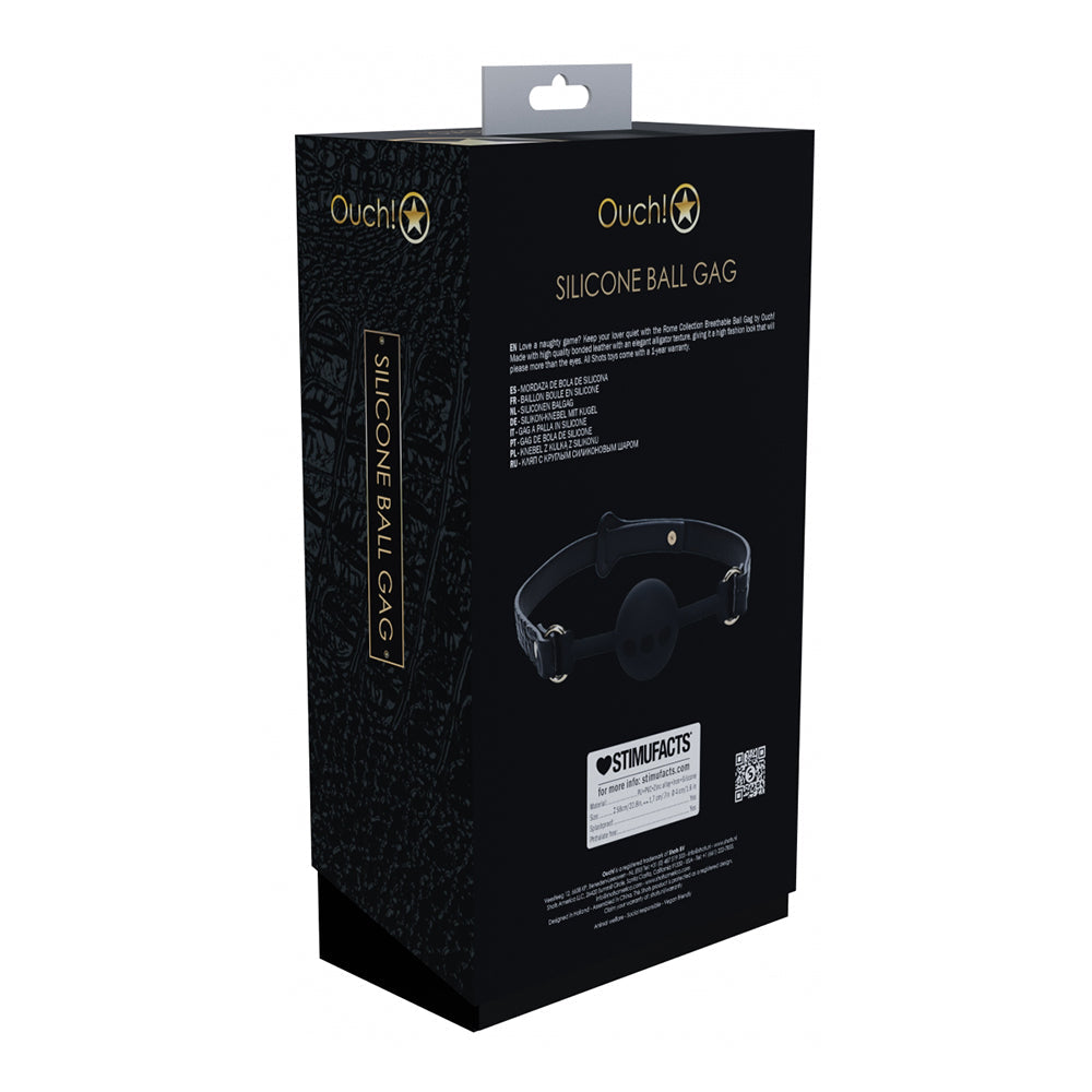 SHOTS - OUCH! INTERNATIONAL ROME COLLECTION SILICONE BALL GAG