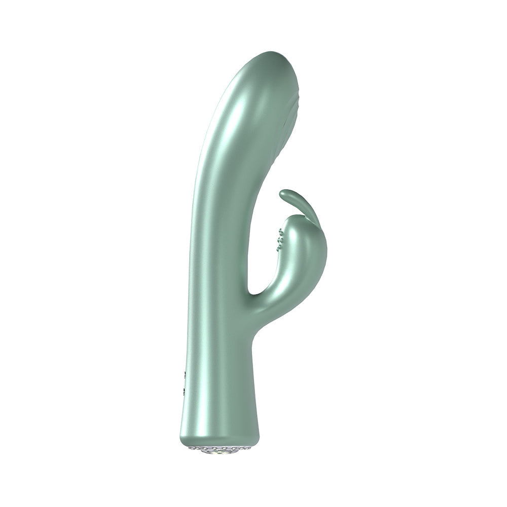 LOVELINE LA PERLA I RECHARGEABLE SILICONE RABBIT GREEN