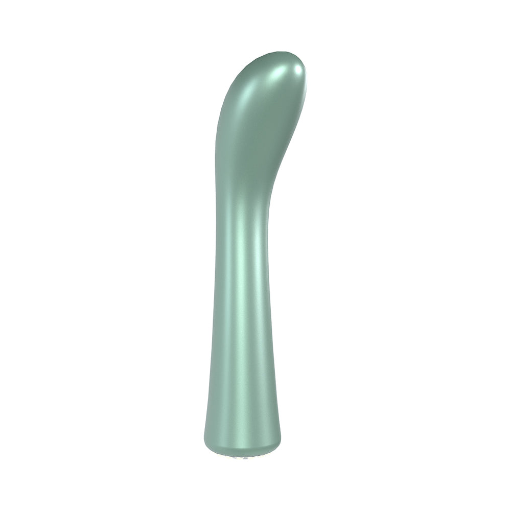 LOVELINE LA PERLA III RECHARGEABLE SILICONE G-SPOT VIBRATOR GREEN