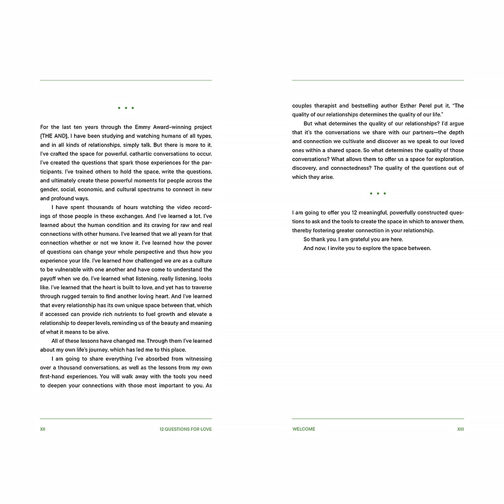 12 QUESTIONS FOR LOVE