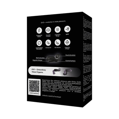 SVIBE SNAIL EVO RECHARGEABLE MASTURBATOR BLACK