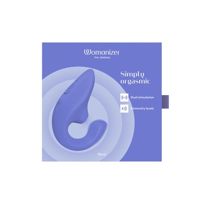 WOMANIZER - VIBRADOR RABBIT MEZCLADOR ESTIMULADOR AZUL VIVO