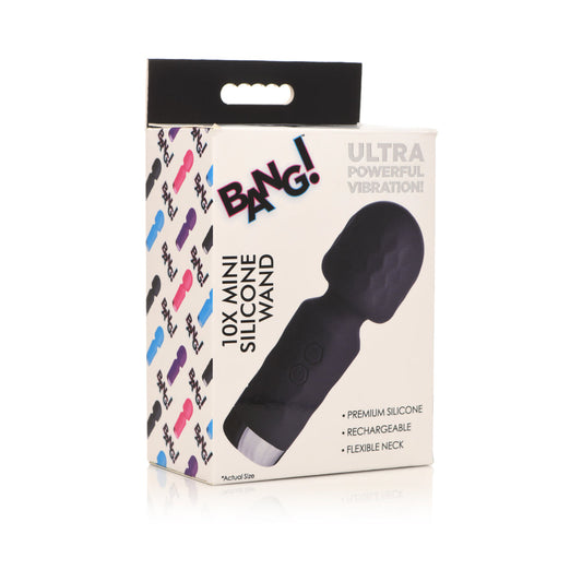 BANG! 10X MINI SILICONE WAND BLACK