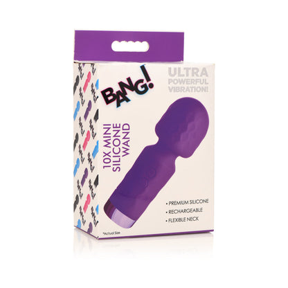 BANG! 10X MINI SILICONE WAND PURPLE