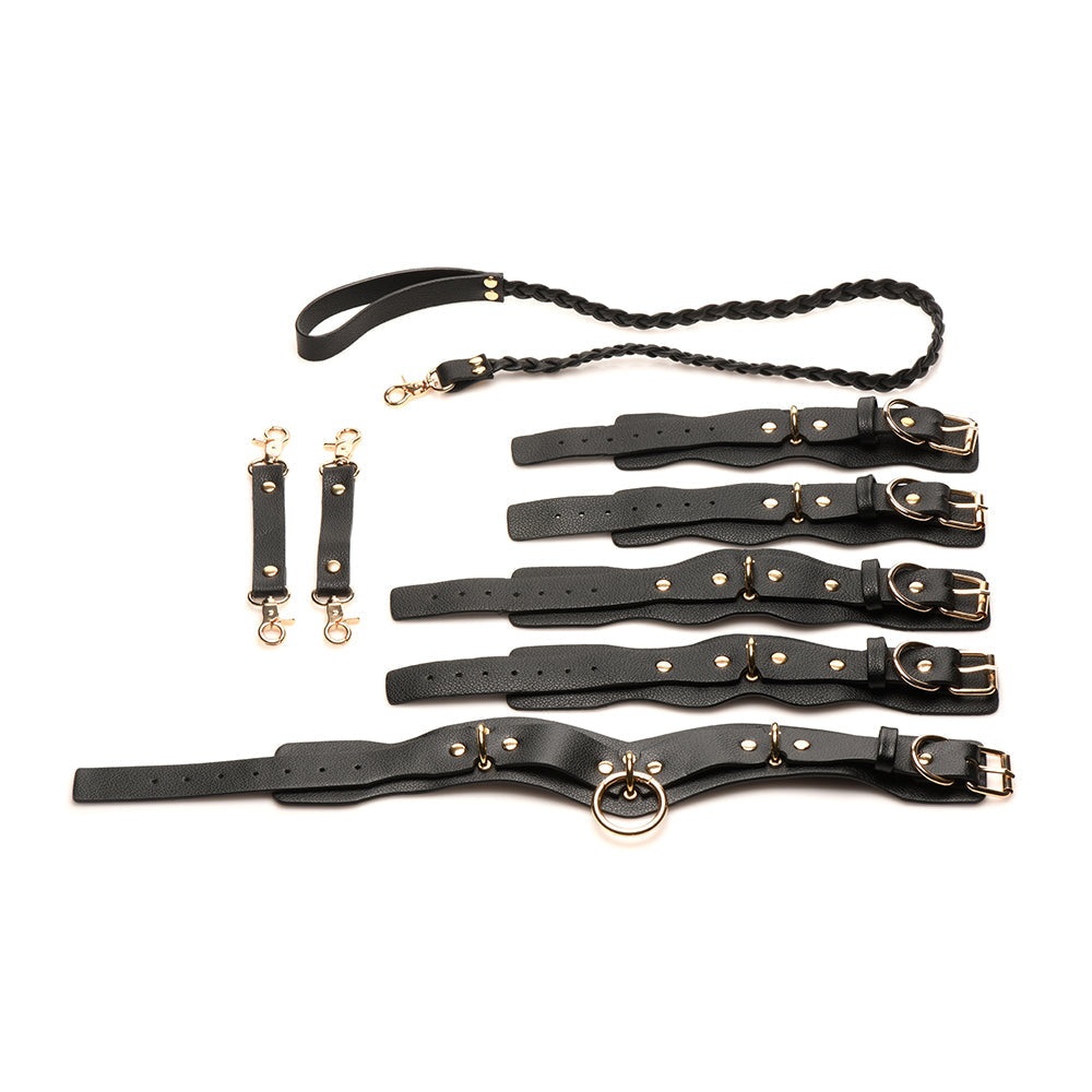 BEDROOM BLISS LOVER''S RESTRAINTS SET BLACK