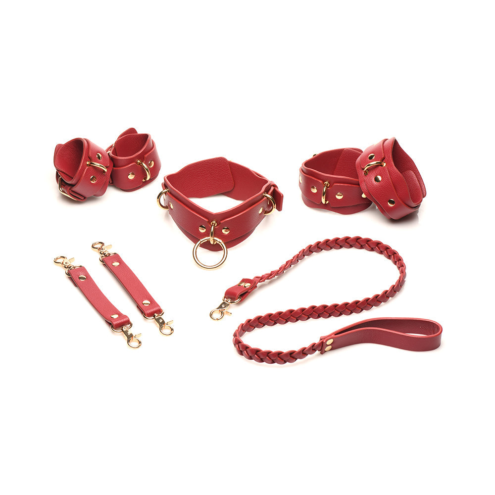 BEDROOM BLISS LOVER''S RESTRAINTS SET RED
