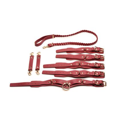 BEDROOM BLISS LOVER''S RESTRAINTS SET RED