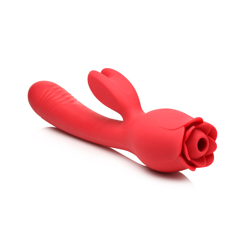 BLOOMGASM BLOOMING BUNNY SUCKING & THRUSTING SILICONE RABBIT VIBRATOR