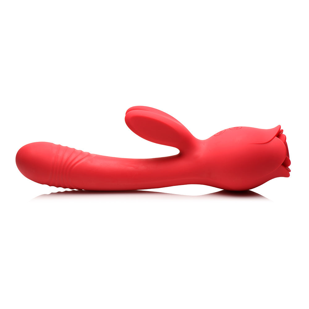 BLOOMGASM BLOOMING BUNNY SUCKING & THRUSTING SILICONE RABBIT VIBRATOR