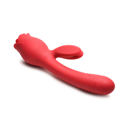 BLOOMGASM BLOOMING BUNNY SUCKING & THRUSTING SILICONE RABBIT VIBRATOR
