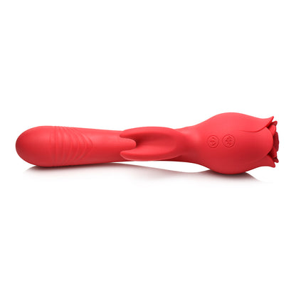 BLOOMGASM BLOOMING BUNNY SUCKING & THRUSTING SILICONE RABBIT VIBRATOR
