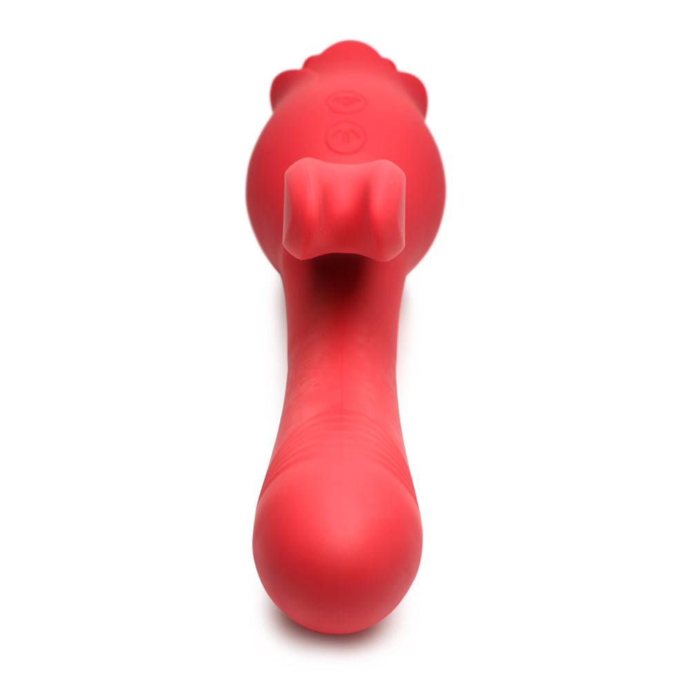 BLOOMGASM BLOOMING BUNNY SUCKING & THRUSTING SILICONE RABBIT VIBRATOR