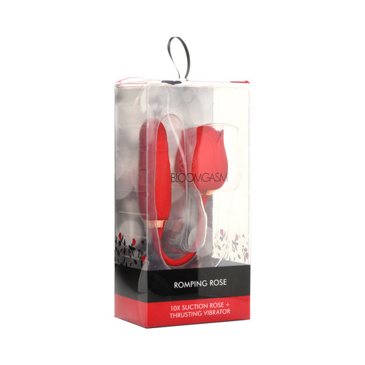 XR BRANDS - BLOOMGASM ROMPING ROSE 10X SUCTION ROSE & THRUSTING VIBRATOR