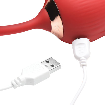 BLOOMGASM ROMPING ROSE 10X SUCTION ROSE & THRUSTING VIBRATOR