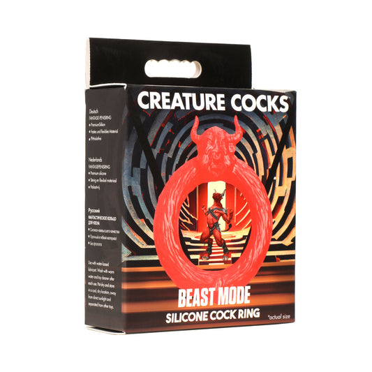 XR BRANDS - ANILLO DE PENE DE SILICONA CREATURE COCKS BEAST MODE
