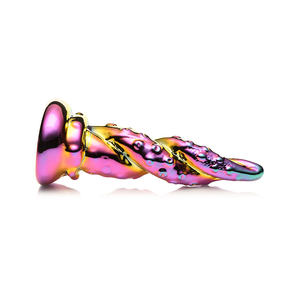 XR BRANDS - CREATURE COCKS ENCHANTRESS RAINBOW GLASS DILDO
