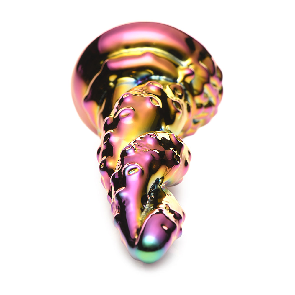 XR BRANDS - CREATURE COCKS ENCHANTRESS RAINBOW GLASS DILDO