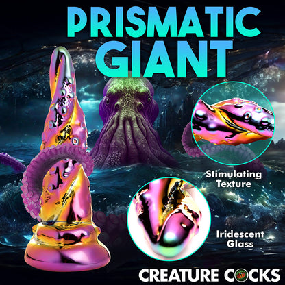 XR BRANDS - CREATURE COCKS ENCHANTRESS RAINBOW GLASS DILDO