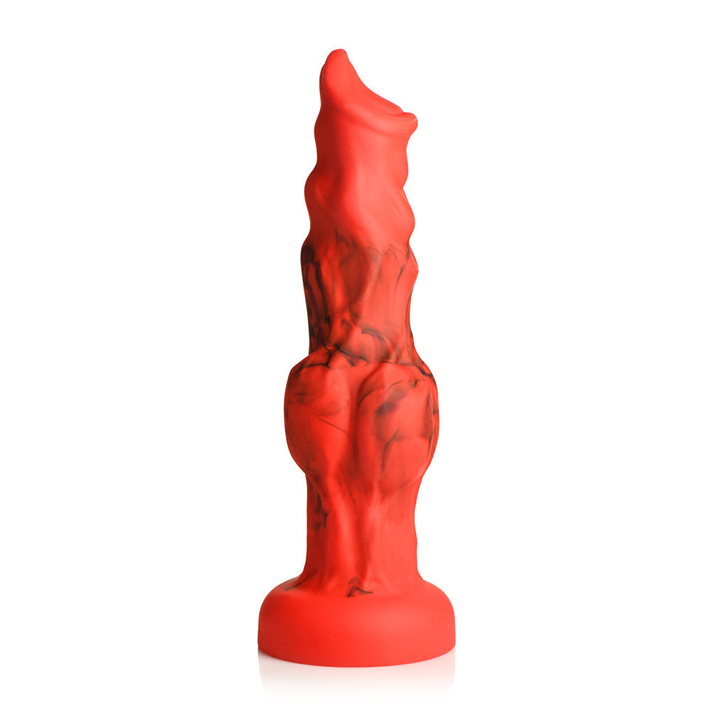 CREATURE COCKS FIRE HOUND SILICONE DILDO L