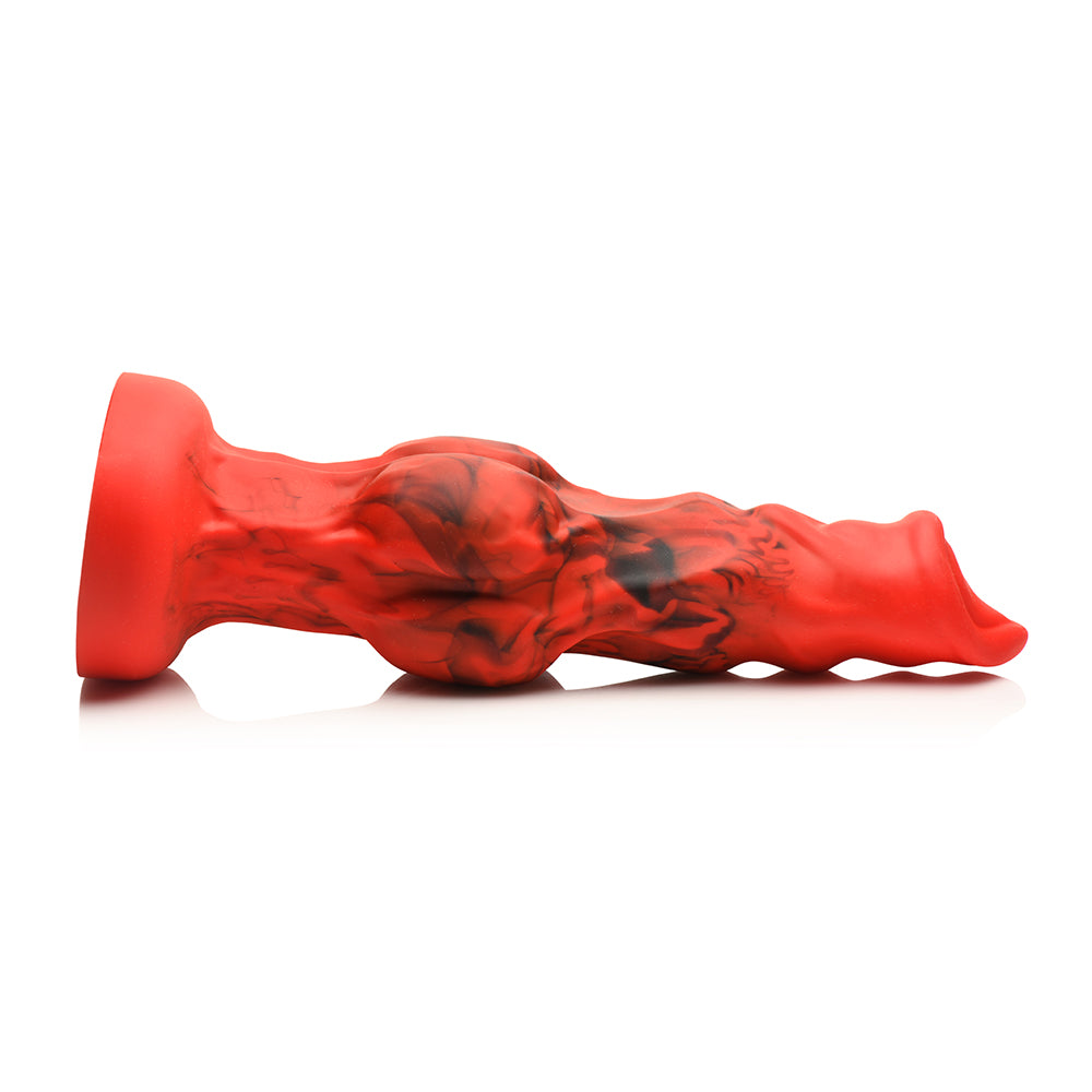 CREATURE COCKS FIRE HOUND SILICONE DILDO L