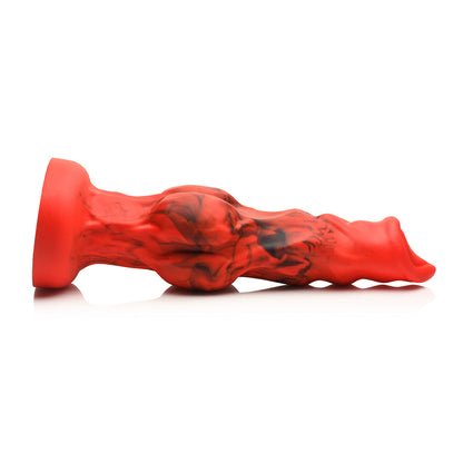 CREATURE COCKS FIRE HOUND SILICONE DILDO L