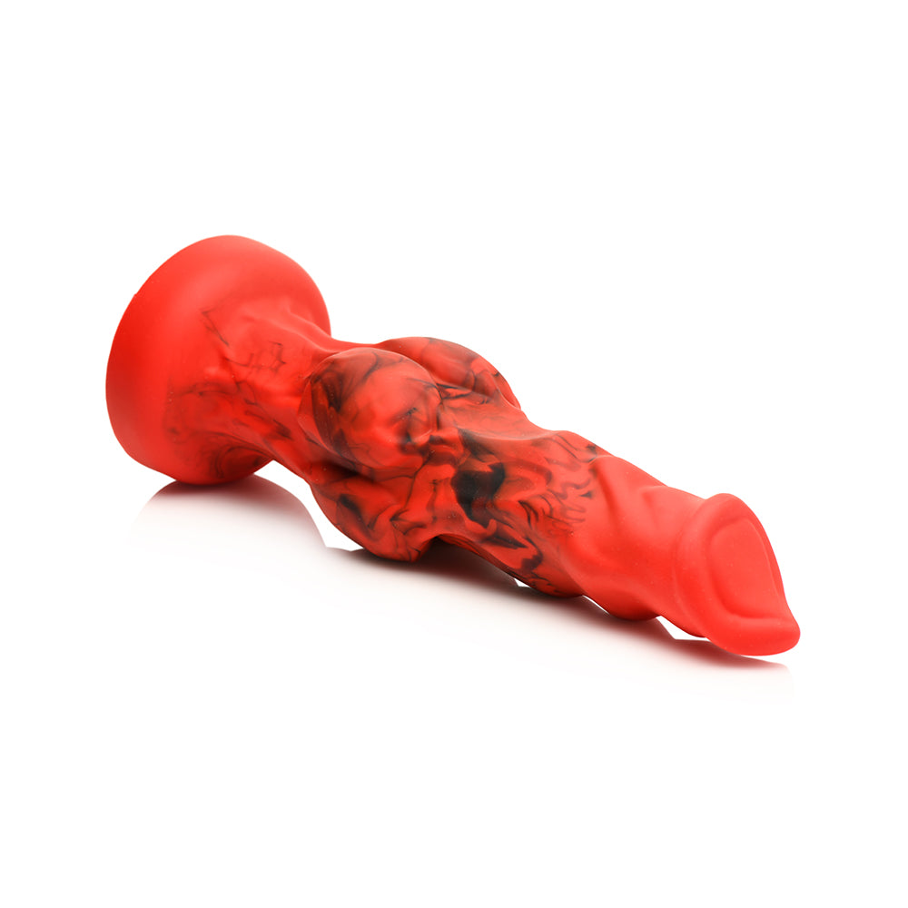 CREATURE COCKS FIRE HOUND SILICONE DILDO L