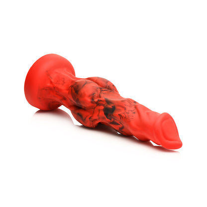 CREATURE COCKS FIRE HOUND SILICONE DILDO L