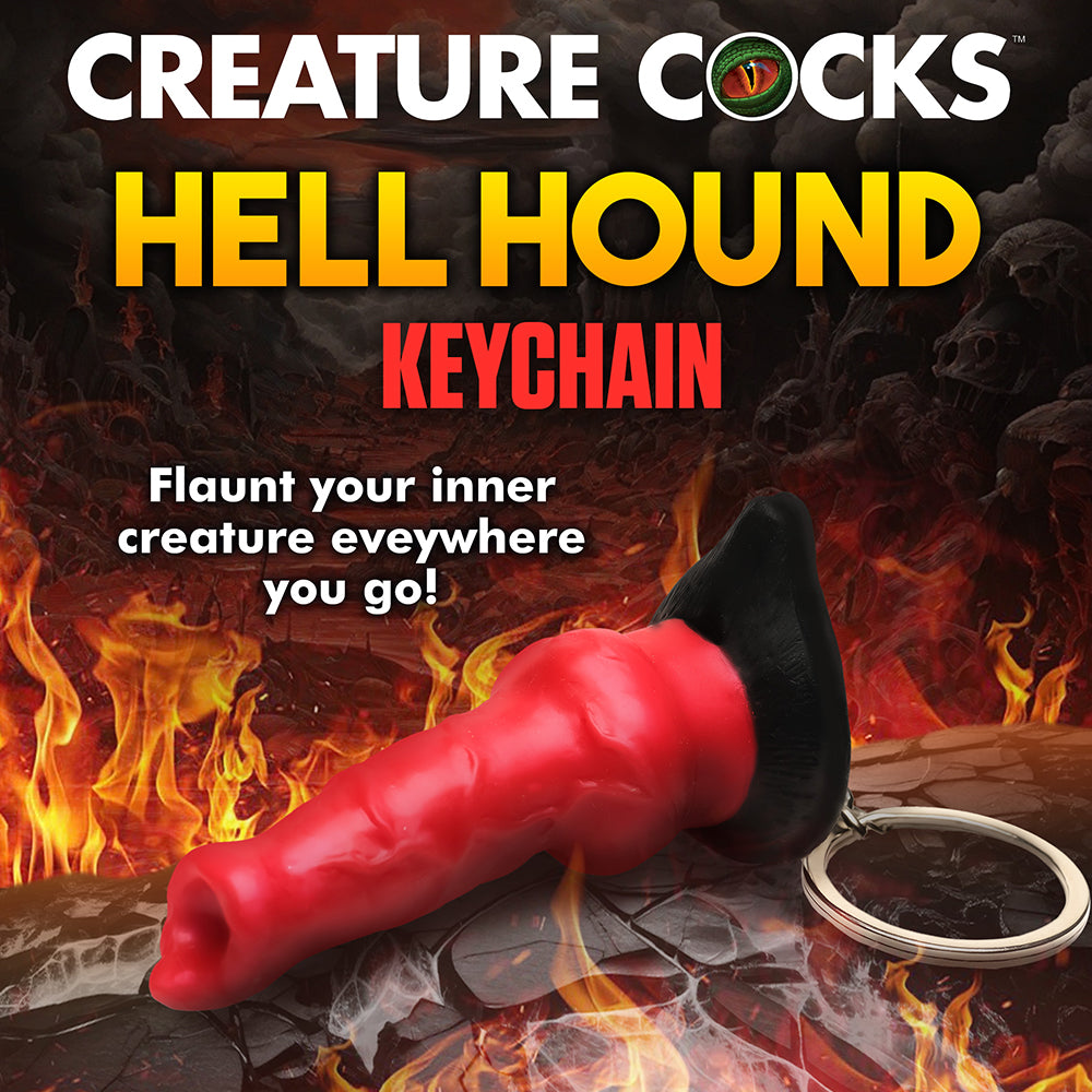 CREATURE COCKS HELL-HOUND SILICONE KEYCHAIN