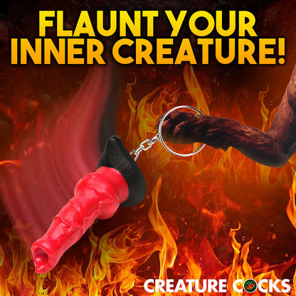 CREATURE COCKS HELL-HOUND SILICONE KEYCHAIN