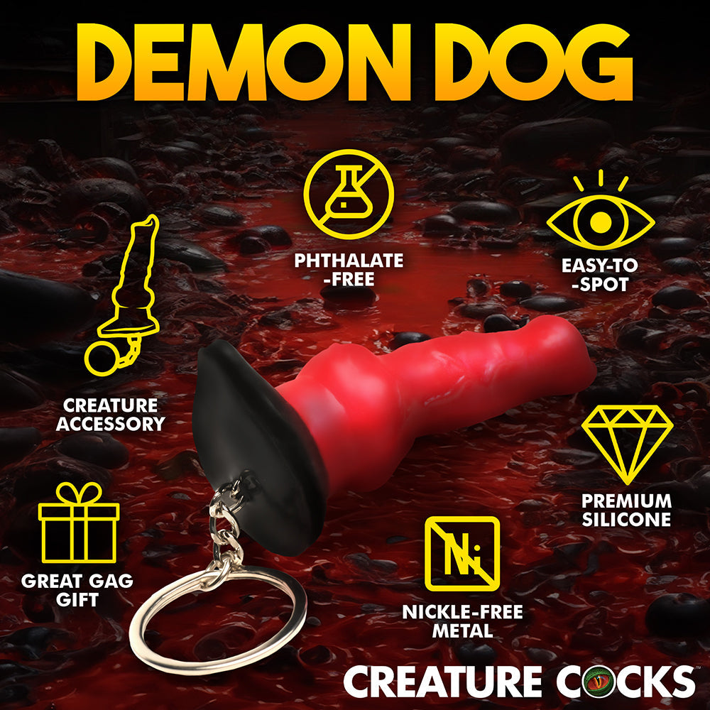CREATURE COCKS HELL-HOUND SILICONE KEYCHAIN