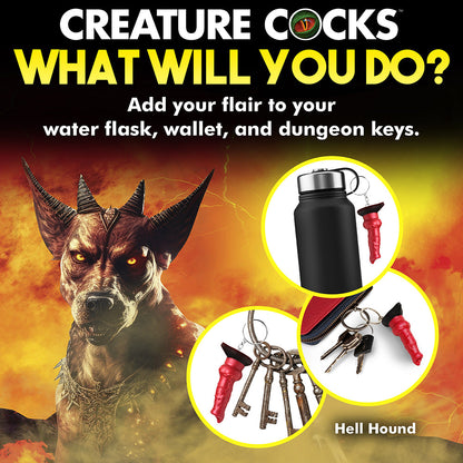 CREATURE COCKS HELL-HOUND SILICONE KEYCHAIN