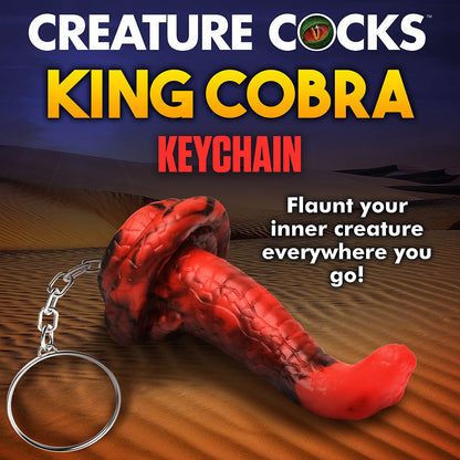 CREATURE COCKS KING COBRA SILICONE KEYCHAIN
