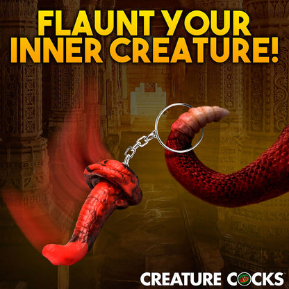 CREATURE COCKS KING COBRA SILICONE KEYCHAIN