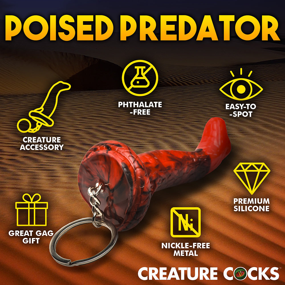 CREATURE COCKS KING COBRA SILICONE KEYCHAIN