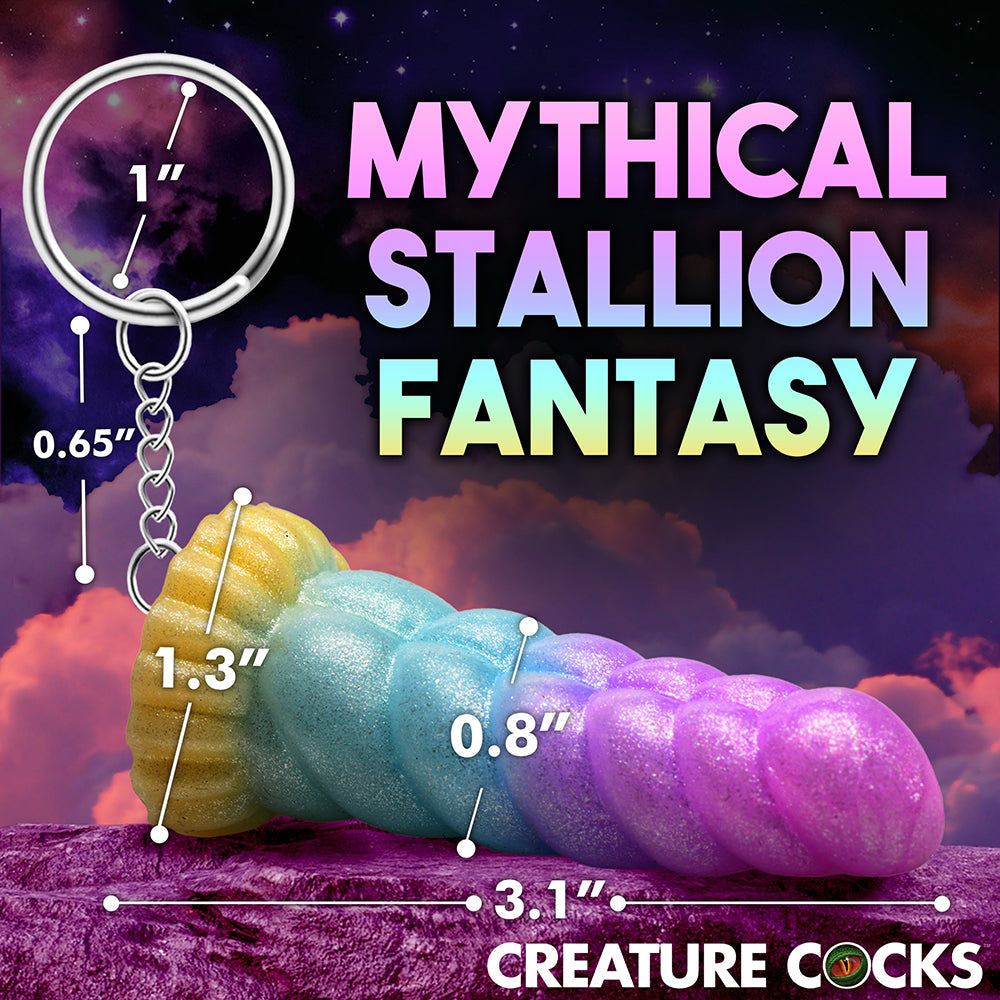 CREATURE COCKS MYSTIQUE UNICORN SILICONE KEYCHAIN