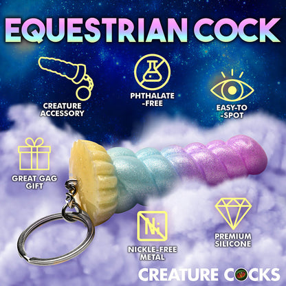 CREATURE COCKS MYSTIQUE UNICORN SILICONE KEYCHAIN