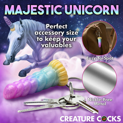 CREATURE COCKS MYSTIQUE UNICORN SILICONE KEYCHAIN