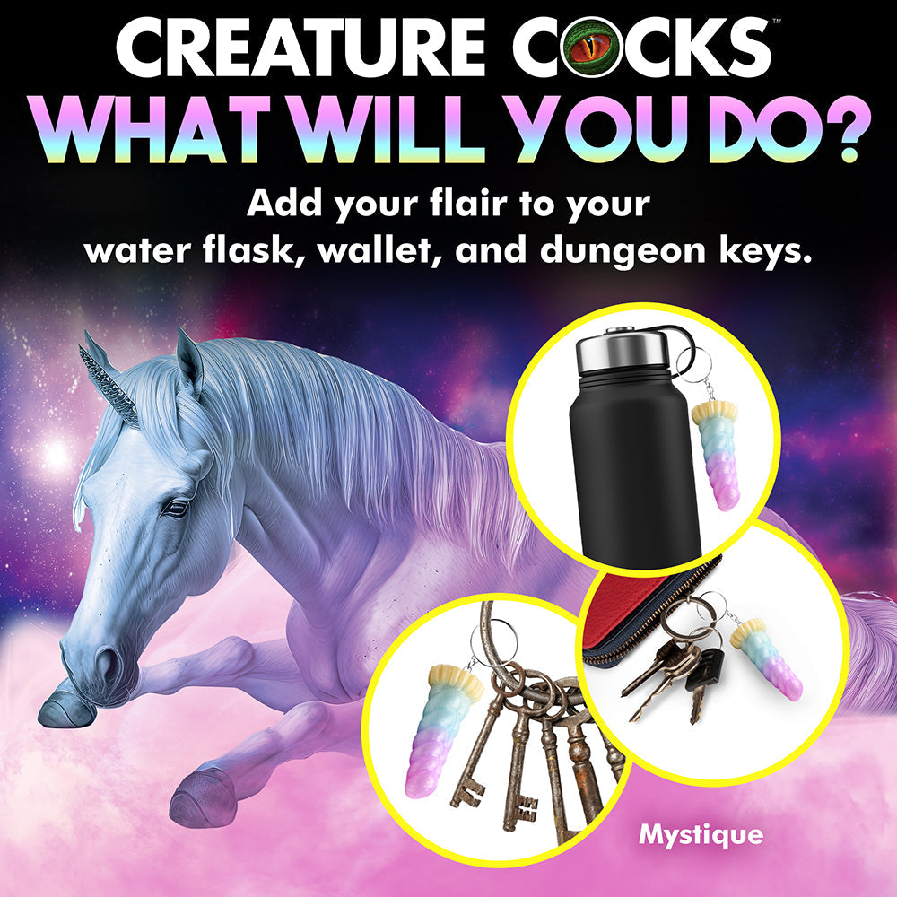 CREATURE COCKS MYSTIQUE UNICORN SILICONE KEYCHAIN