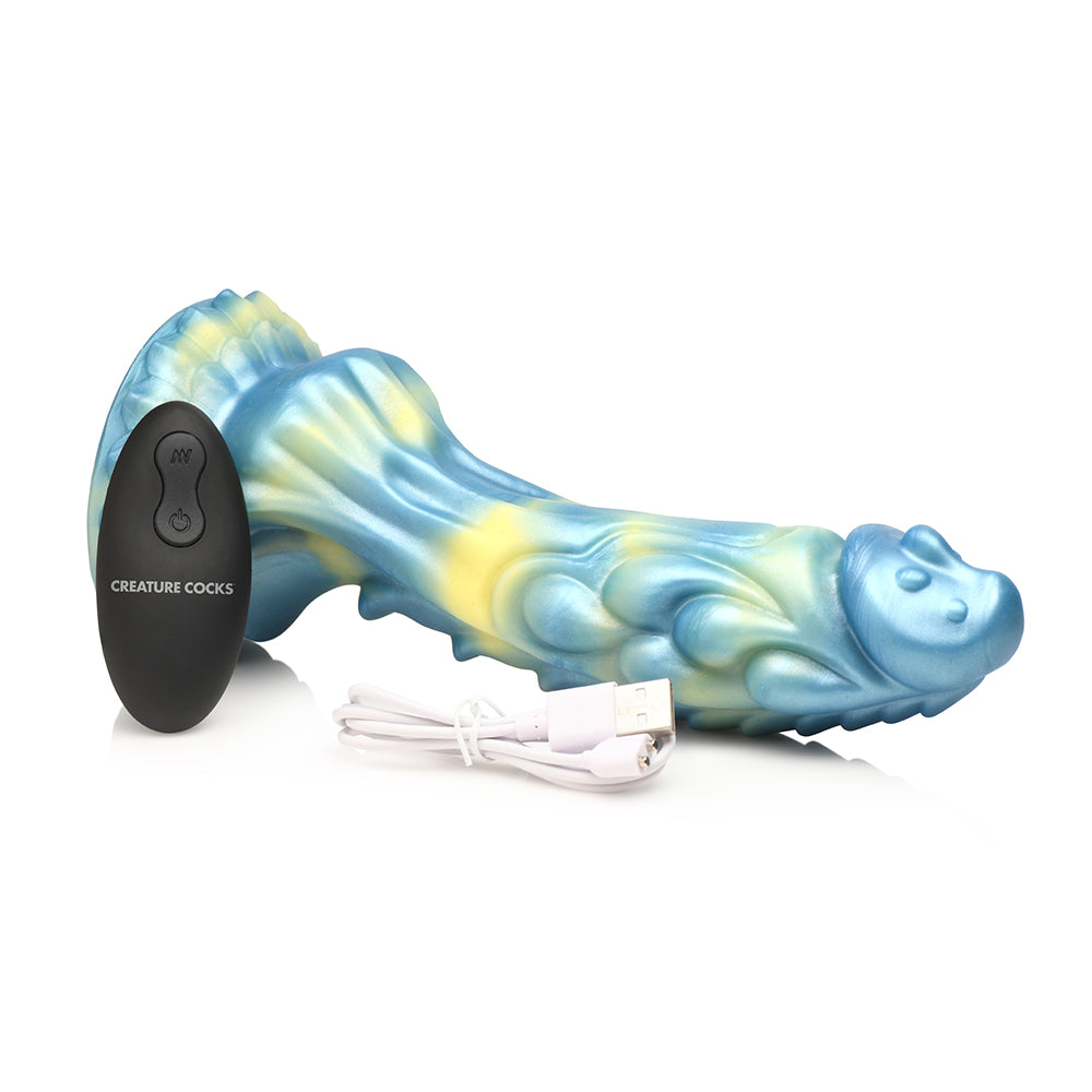 CREATURE COCKS SEA STALLION VIBRATING SILICONE DILDO WITH REMOTE